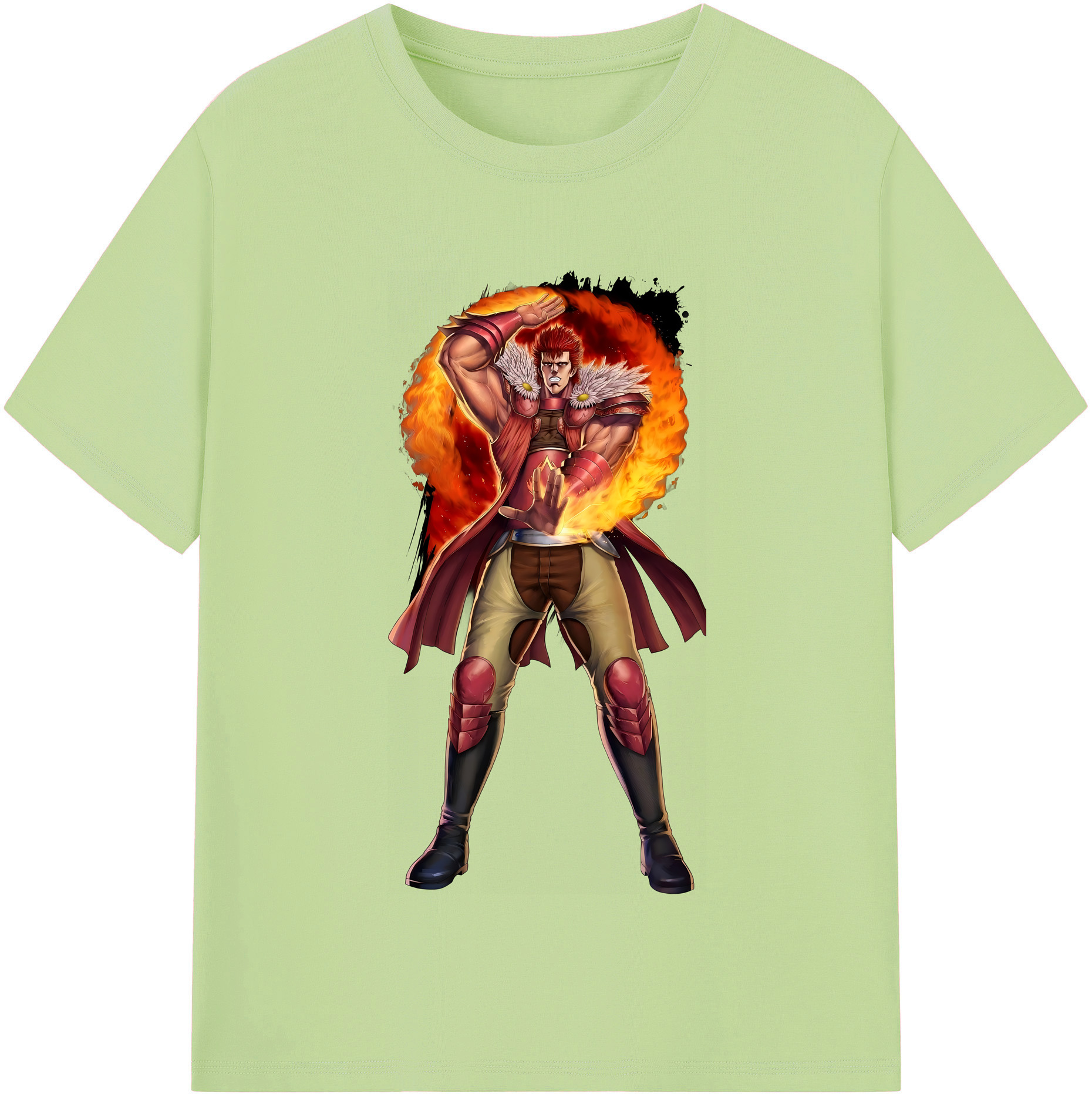 （画像用） 北斗の拳 Fist of the North Star 綿100％半袖Tシャツ（フロントプリント）